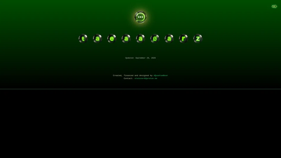 Homepage snapshot at launch