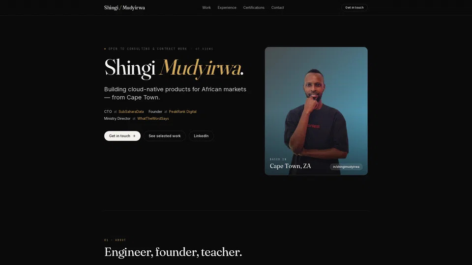 Homepage snapshot at launch