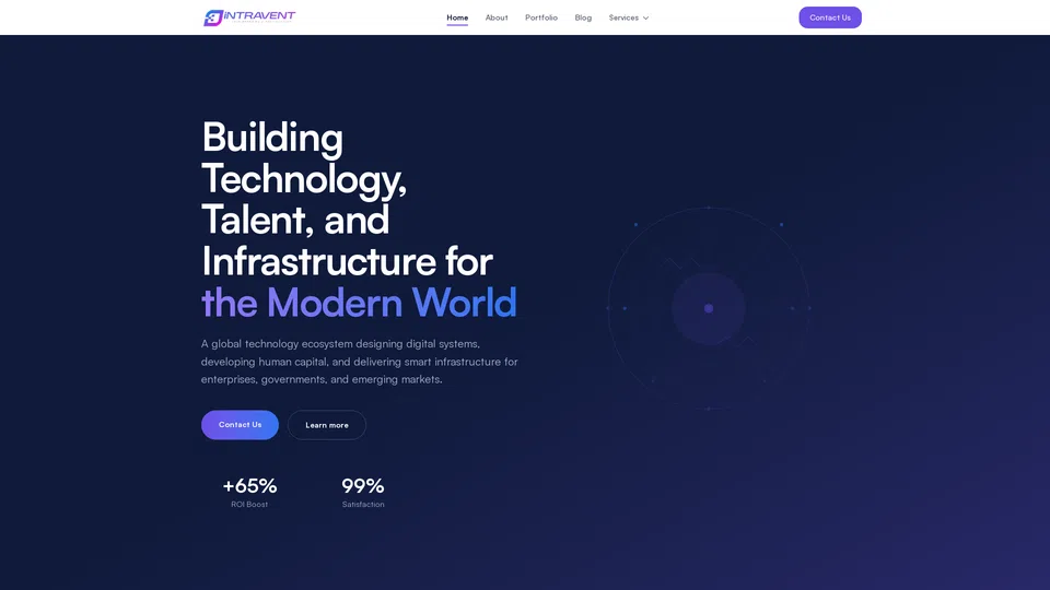 Homepage snapshot at launch