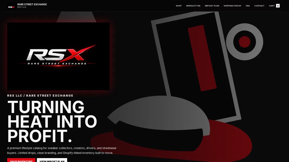 Homepage snapshot at launch