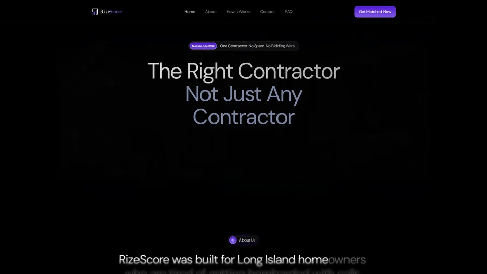 Homepage snapshot at launch