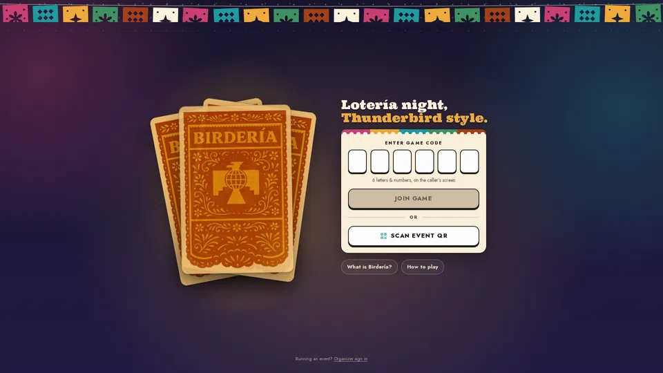 Homepage snapshot at launch