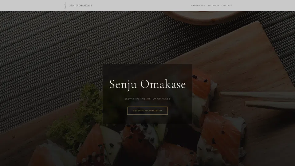 Homepage snapshot at launch