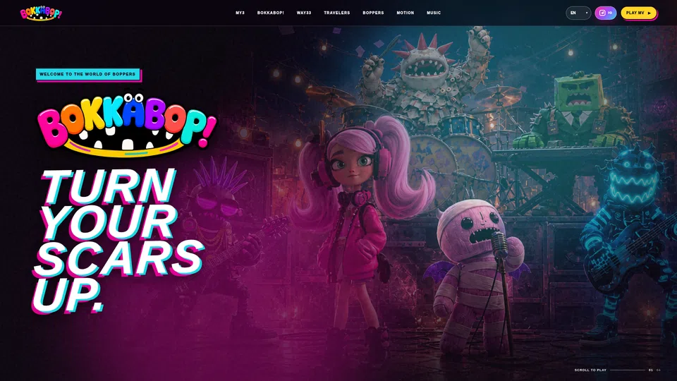 Homepage snapshot at launch