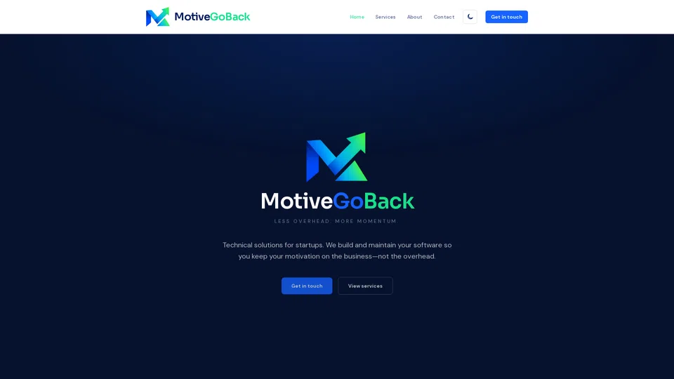 Homepage snapshot at launch