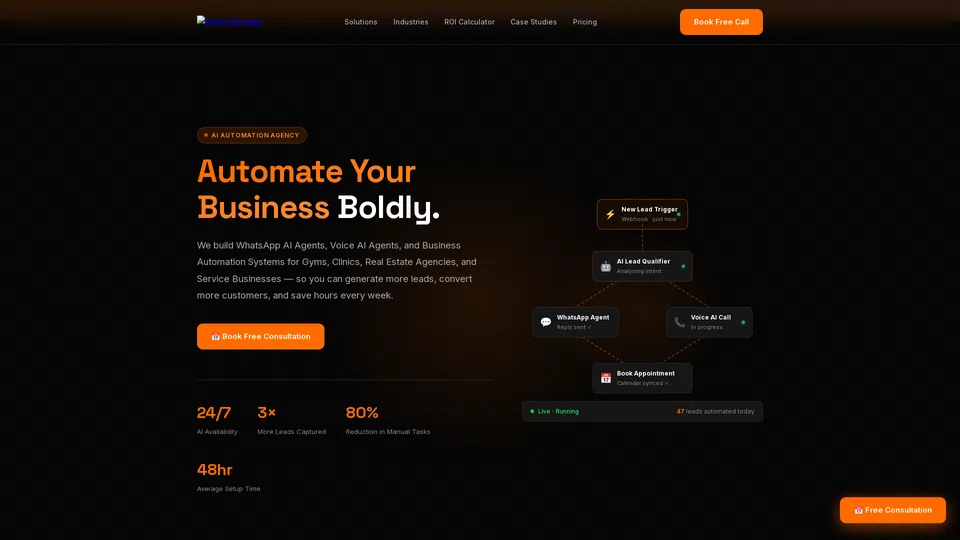 Homepage snapshot at launch