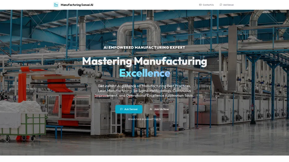 Homepage snapshot at launch