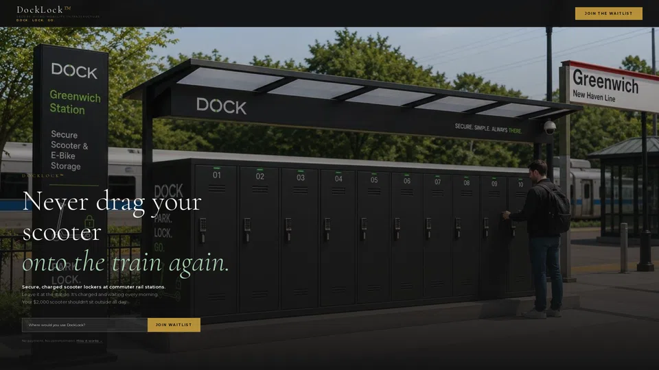 Homepage snapshot at launch