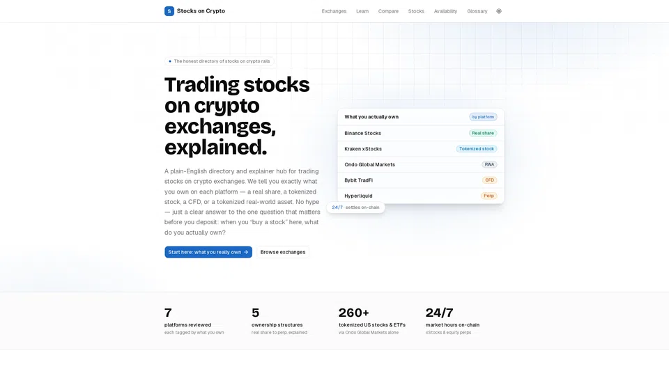Homepage snapshot at launch