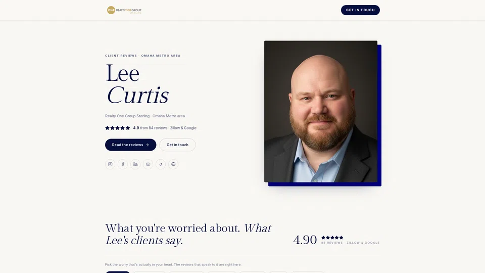 Homepage snapshot at launch