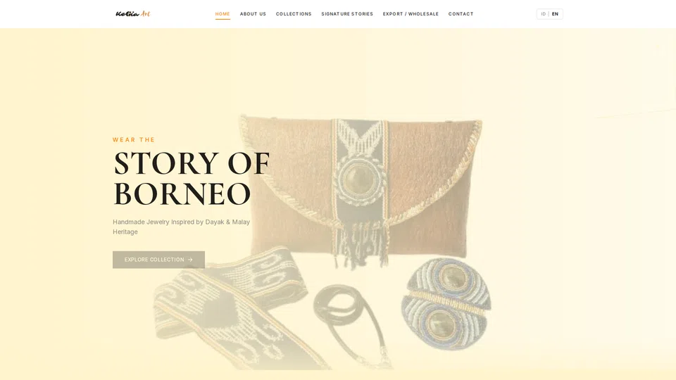 Homepage snapshot at launch