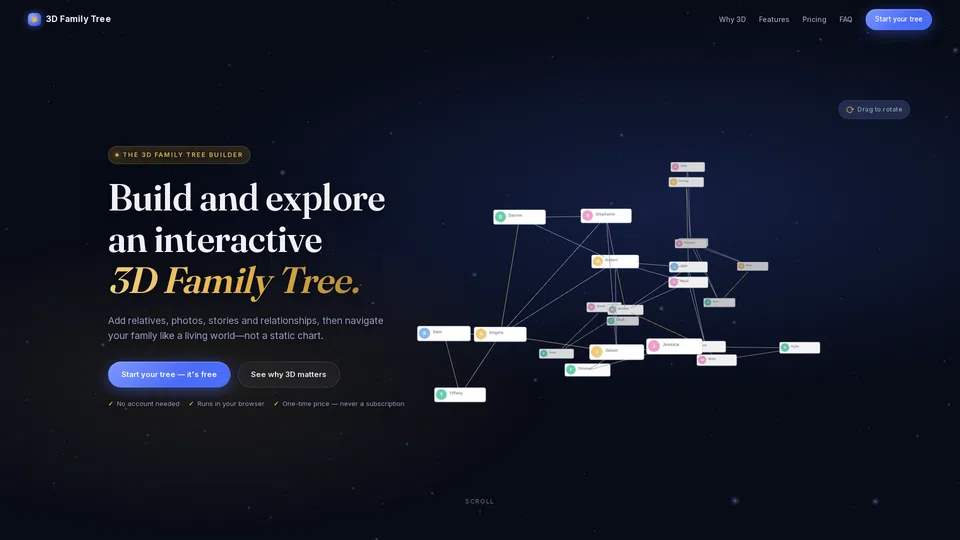 Homepage snapshot at launch