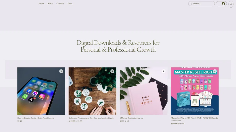 Homepage snapshot at launch