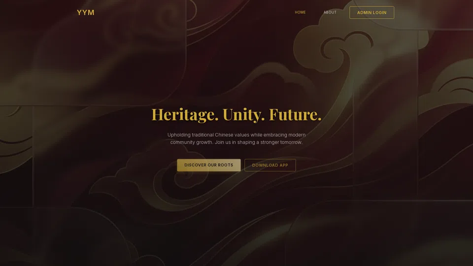 Homepage snapshot at launch