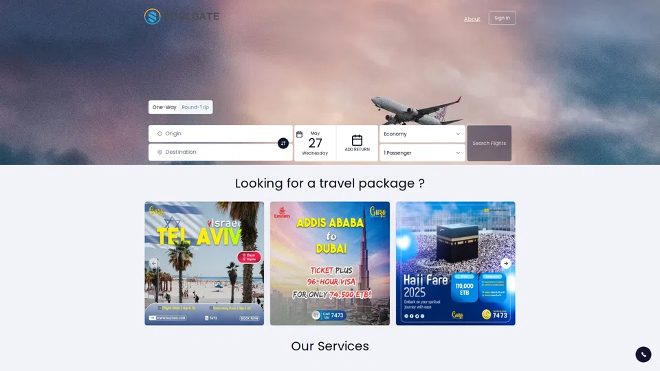 Homepage snapshot at launch
