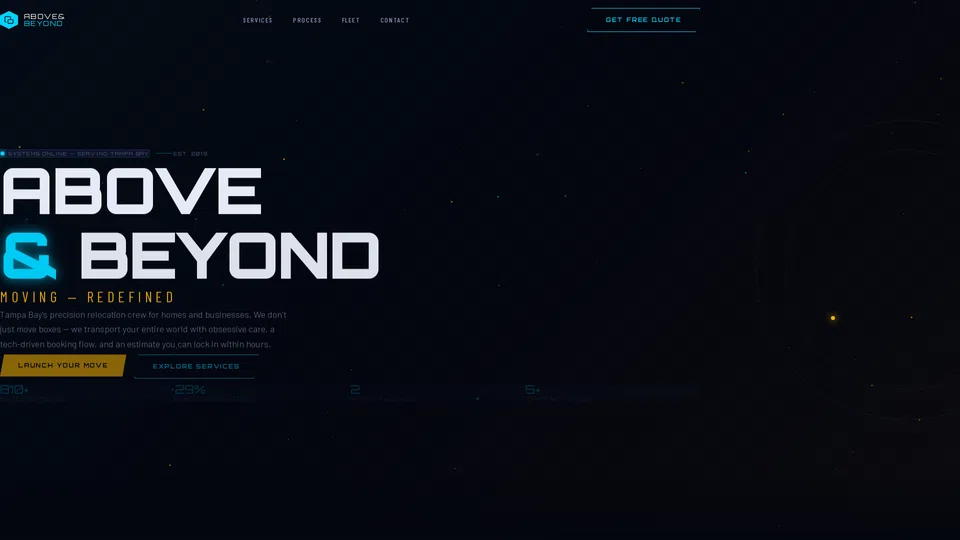 Homepage snapshot at launch