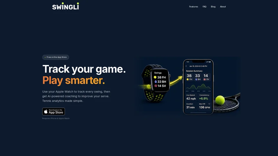 Homepage snapshot at launch
