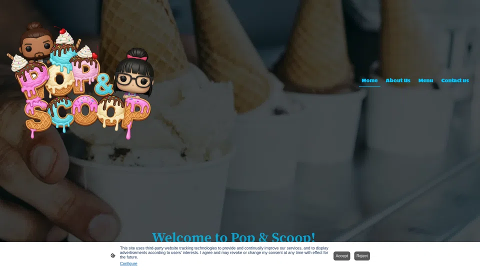 Homepage snapshot at launch