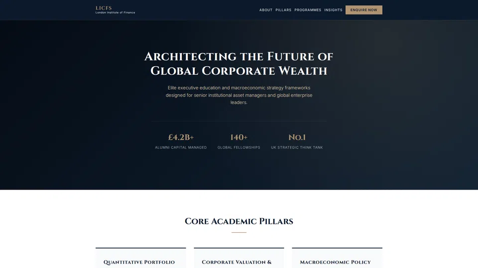 Homepage snapshot at launch
