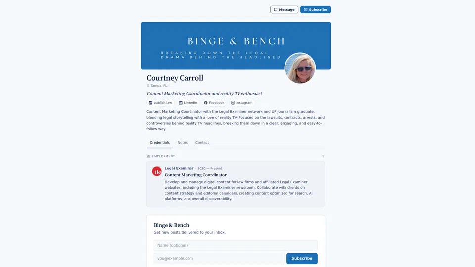 Homepage snapshot at launch