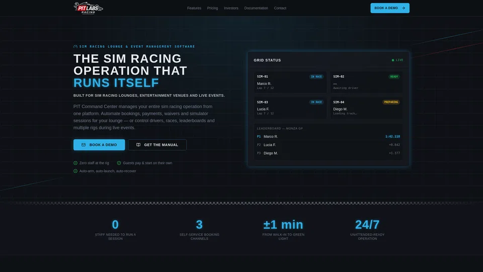 Homepage snapshot at launch