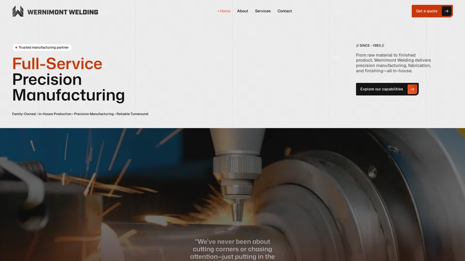 Homepage snapshot at launch