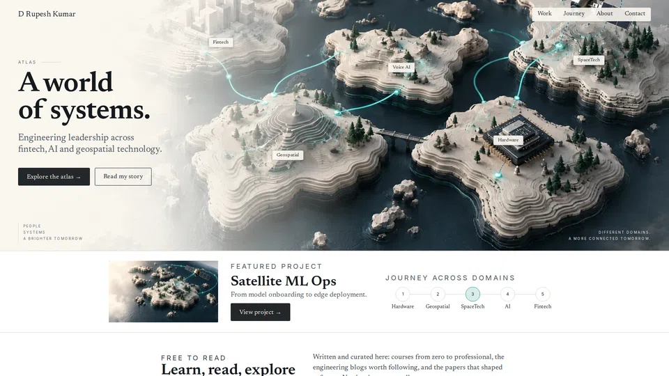 Homepage snapshot at launch