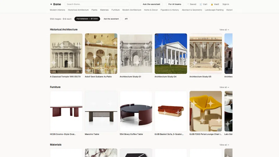 Homepage snapshot at launch