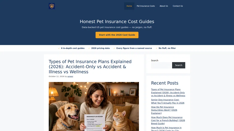 Homepage snapshot at launch