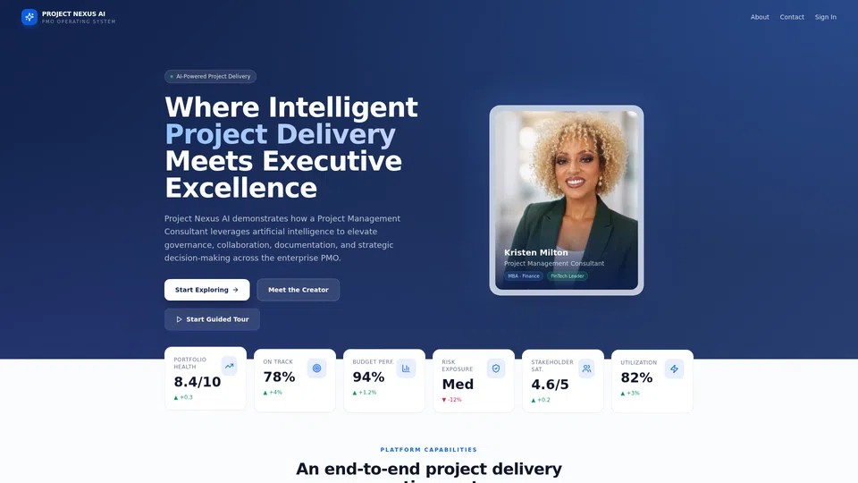Homepage snapshot at launch