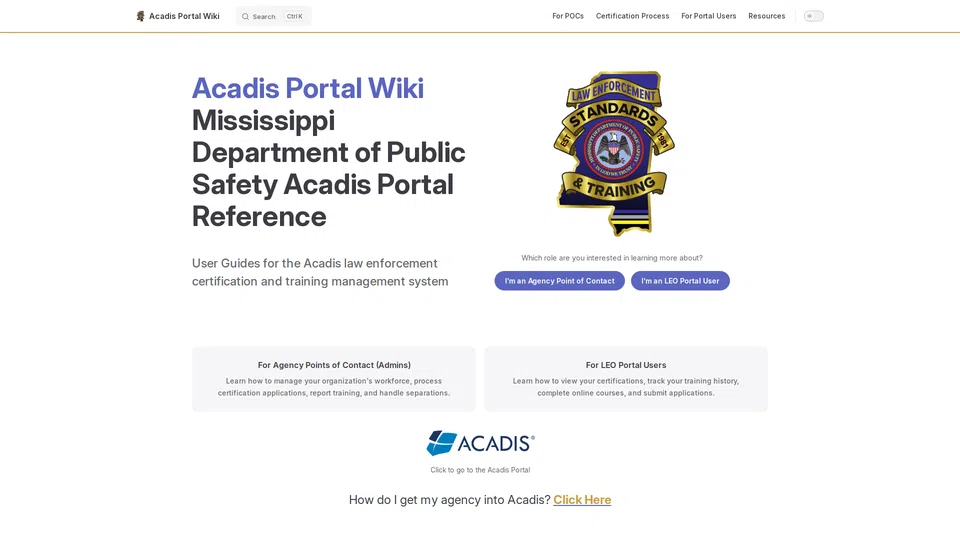 Homepage snapshot at launch