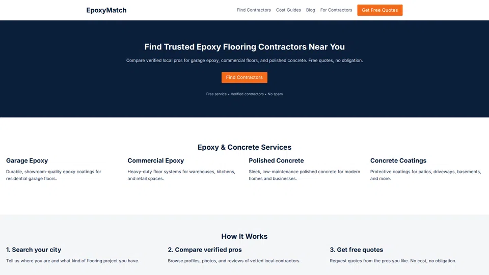 Homepage snapshot at launch