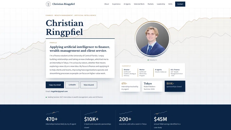Homepage snapshot at launch