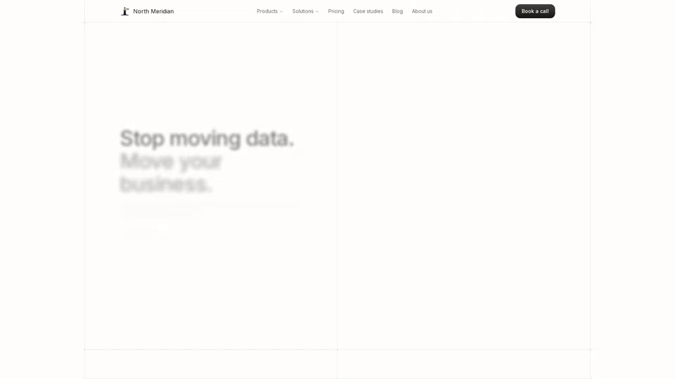 Homepage snapshot at launch