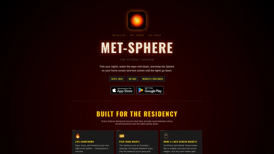 Homepage snapshot at launch