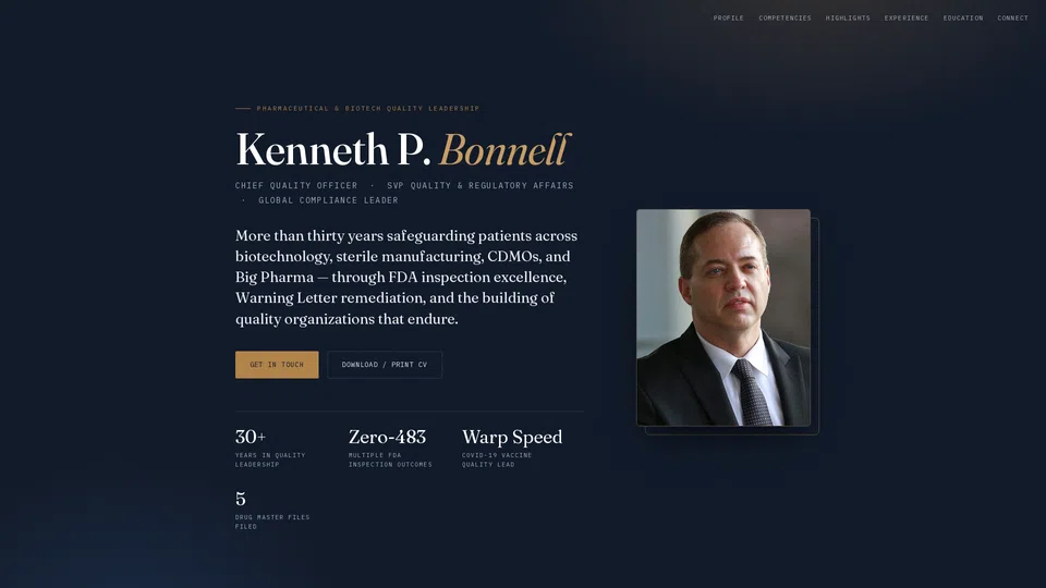 Homepage snapshot at launch