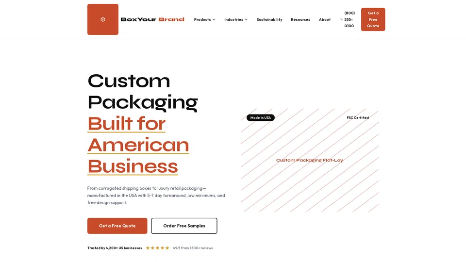 Homepage snapshot at launch