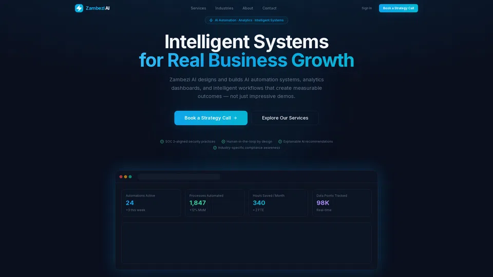 Homepage snapshot at launch