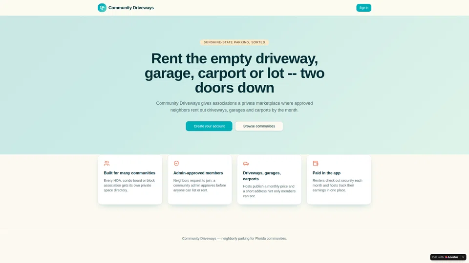 Homepage snapshot at launch