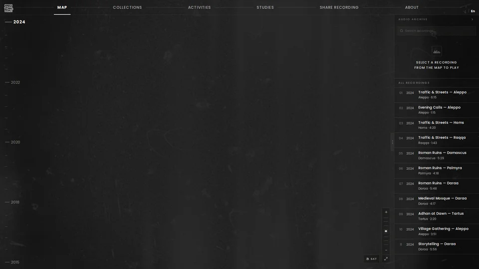 Homepage snapshot at launch