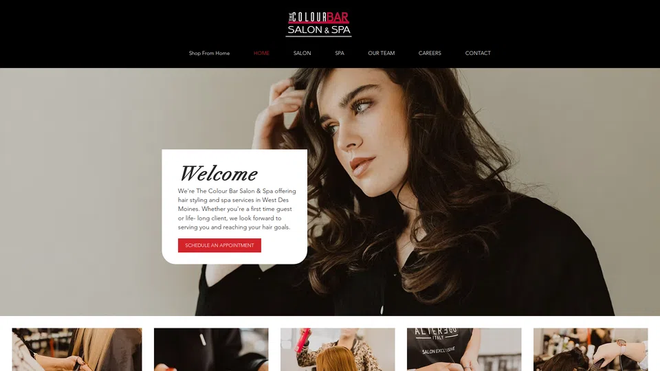 Homepage snapshot at launch