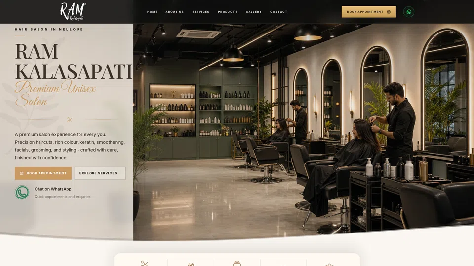 Homepage snapshot at launch