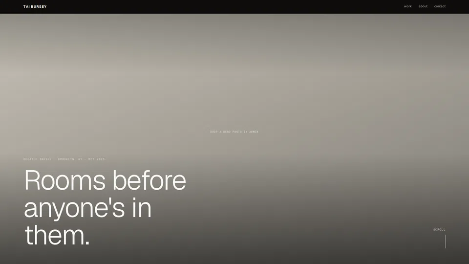 Homepage snapshot at launch