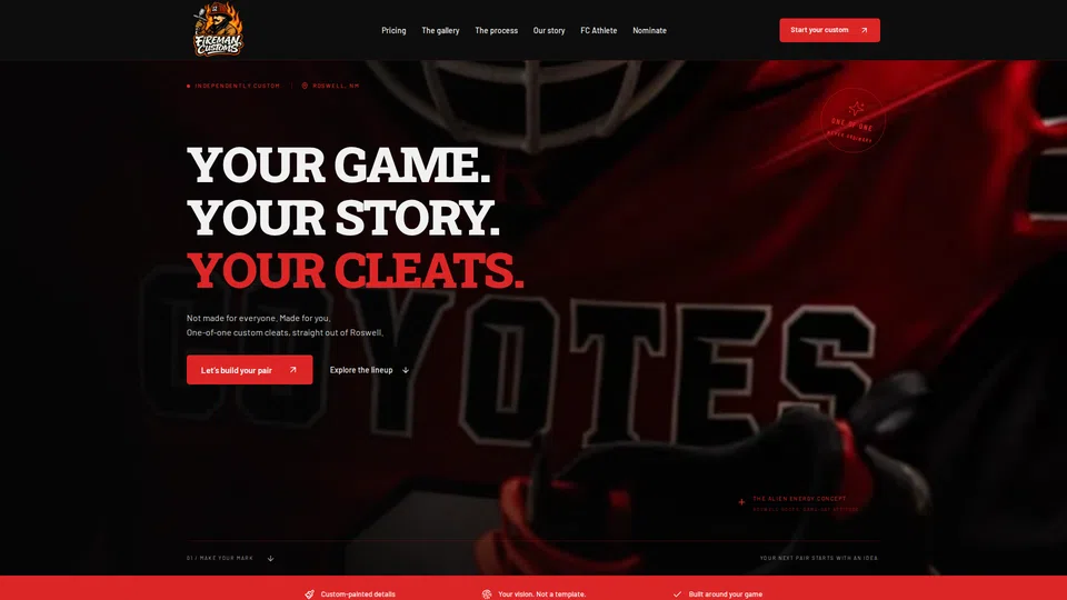 Homepage snapshot at launch