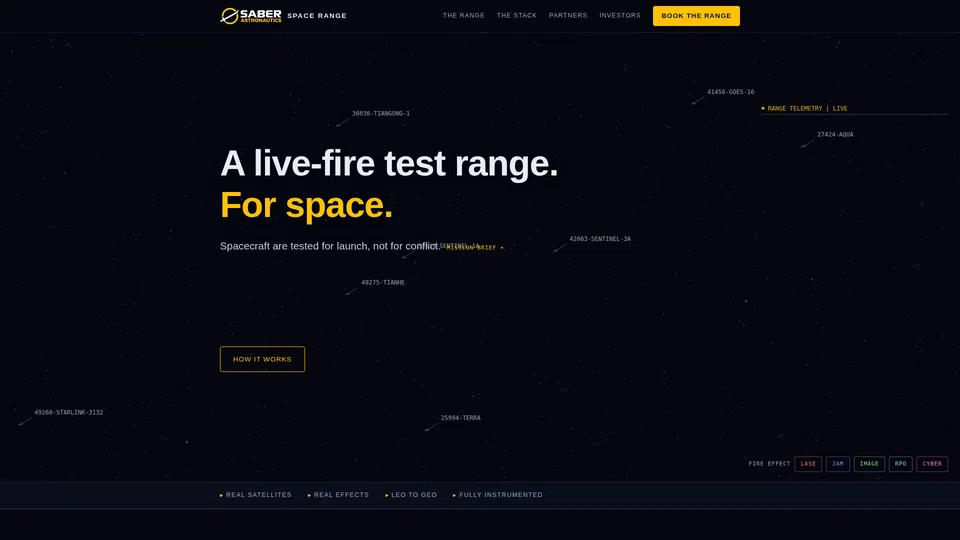 Homepage snapshot at launch