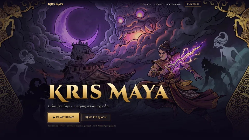 Homepage snapshot at launch