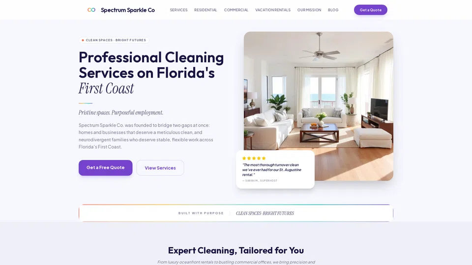 Homepage snapshot at launch