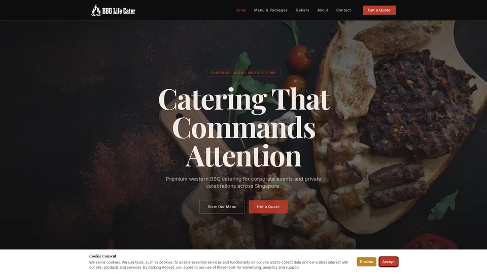 Homepage snapshot at launch