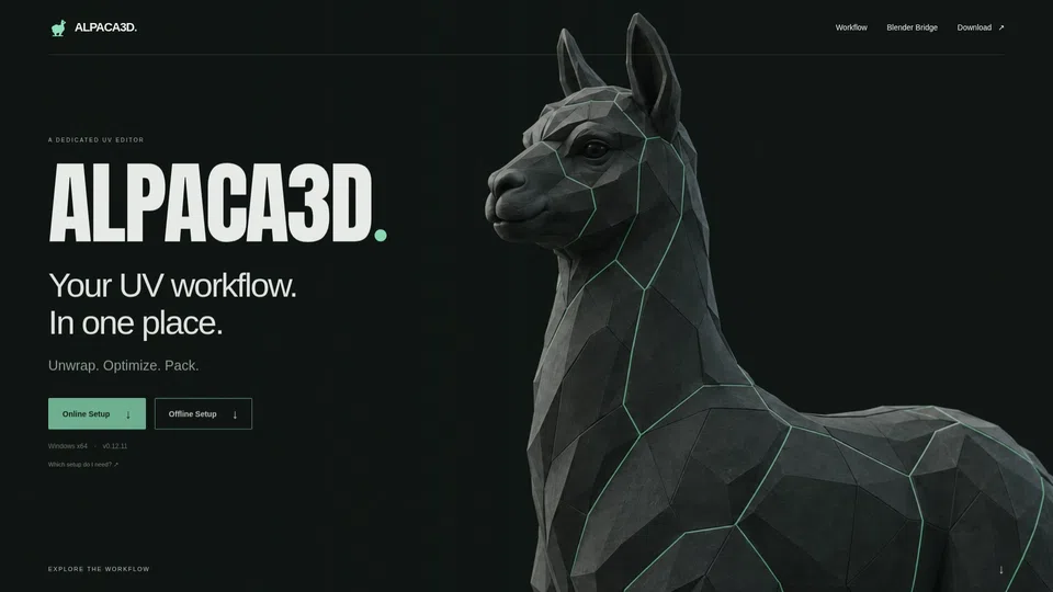 Homepage snapshot at launch