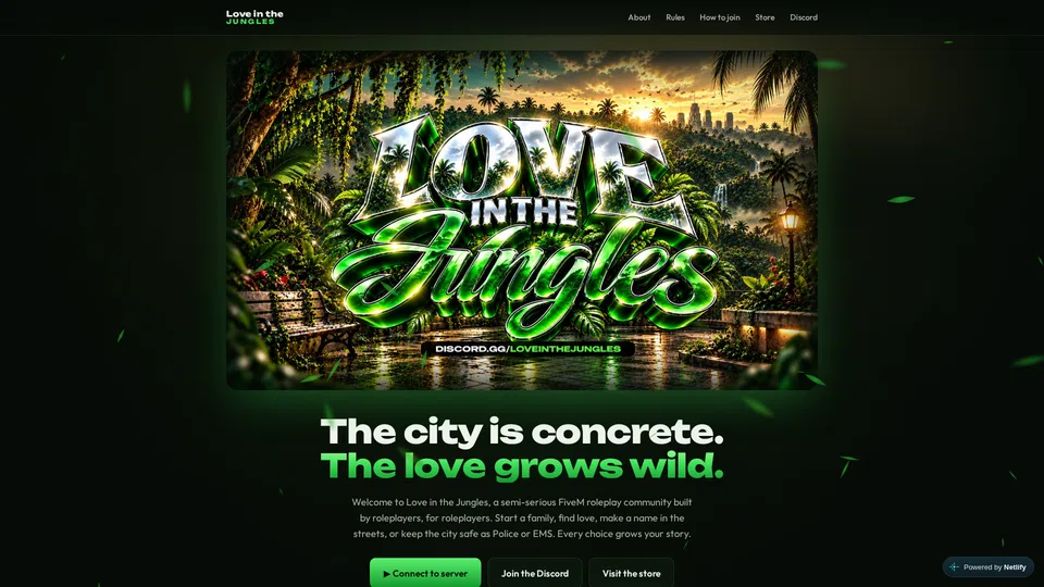 Homepage snapshot at launch